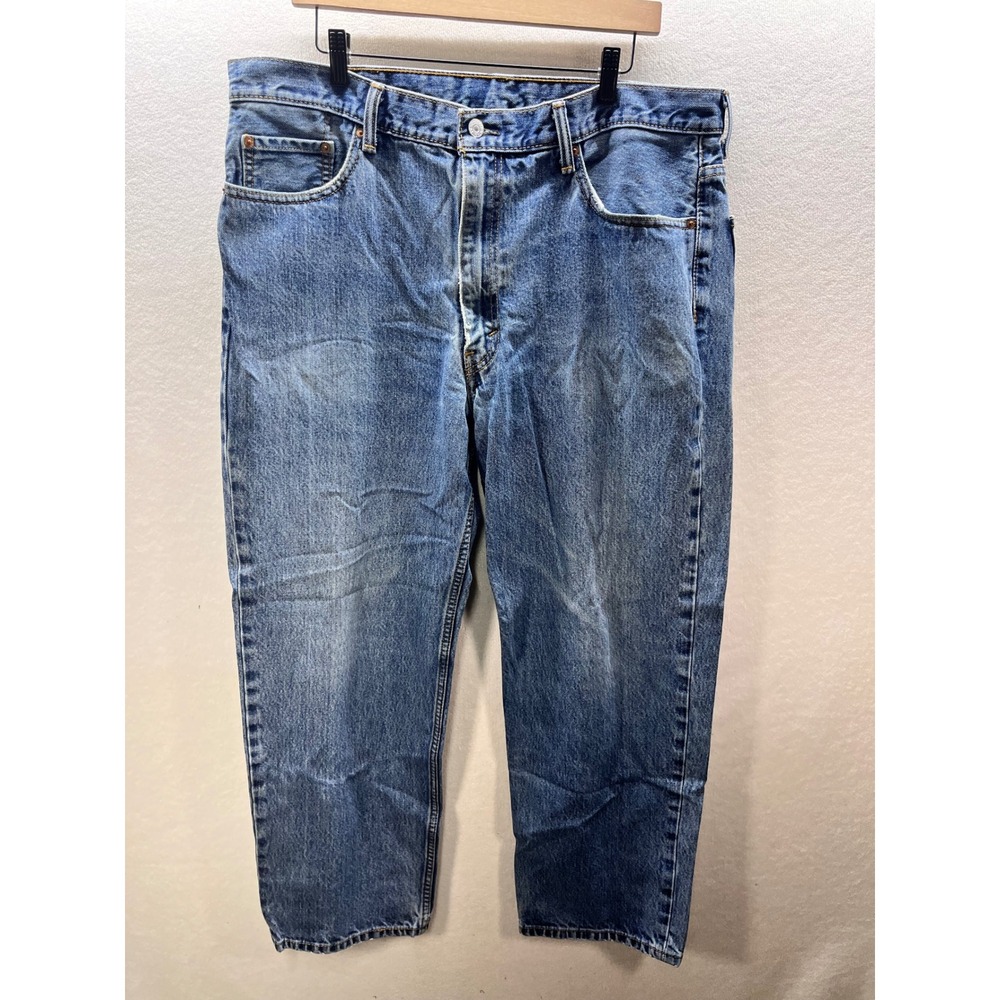 Levis 550 Relaxed Fit Tapered Leg Jeans Mens 40/30 Medium Wash Blue Denim 3199